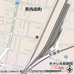 香川県高松市香西南町187-2周辺の地図