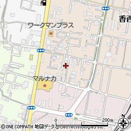 香川県高松市香西南町11周辺の地図