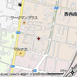 香川県高松市香西南町14-2周辺の地図