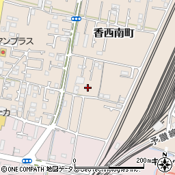 香川県高松市香西南町189-2周辺の地図