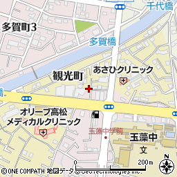 香川県高松市観光町541周辺の地図