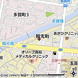 香川県高松市観光町545-2周辺の地図