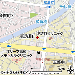 香川県高松市観光町542-12周辺の地図