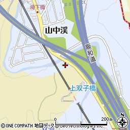 大阪府阪南市山中渓542周辺の地図