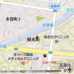 香川県高松市観光町502-5周辺の地図