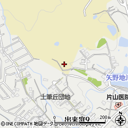 広島県安芸郡熊野町出来庭周辺の地図