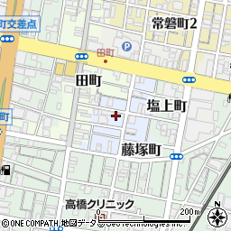 ロジュマン田町周辺の地図