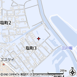 広島県竹原市塩町周辺の地図