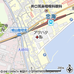 アヲハタ株式会社　ジャム事業本部・忠海工場周辺の地図