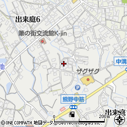 広島県安芸郡熊野町出来庭5丁目周辺の地図