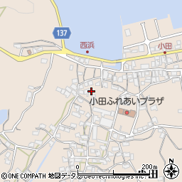 香川県さぬき市小田1741-2周辺の地図