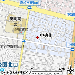 四国電力天神前アパート周辺の地図