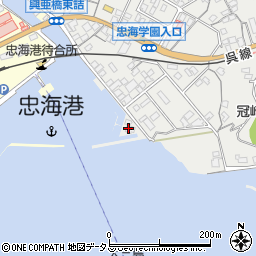 芸南漁協市場周辺の地図