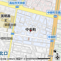 香川県高松市中央町13周辺の地図