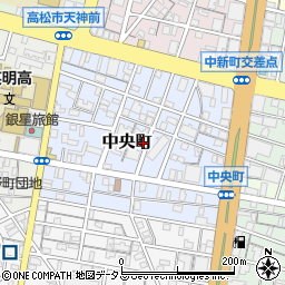 香川県高松市中央町13-4周辺の地図