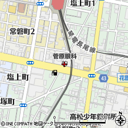 菅原眼科医院周辺の地図