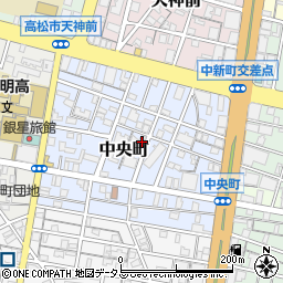 香川県高松市中央町13-1周辺の地図