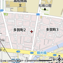 香川県高松市多賀町周辺の地図
