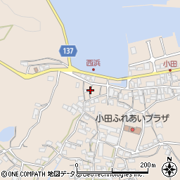 香川県さぬき市小田1721周辺の地図