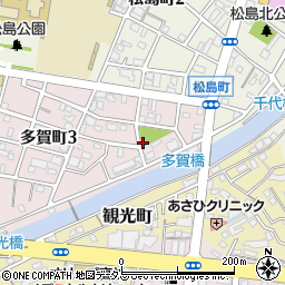 松島南公園トイレ周辺の地図