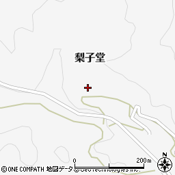 奈良県下市町（吉野郡）梨子堂周辺の地図