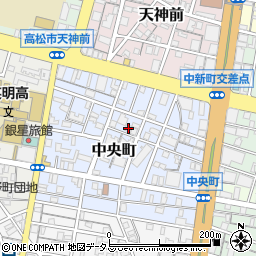 香川県高松市中央町8-6周辺の地図
