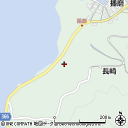 広島県尾道市因島重井町（長崎）周辺の地図