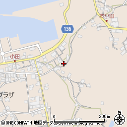 香川県さぬき市小田1191周辺の地図