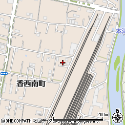 香川県高松市香西南町292-8周辺の地図