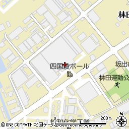 四国段ボール株式会社　本社工場周辺の地図
