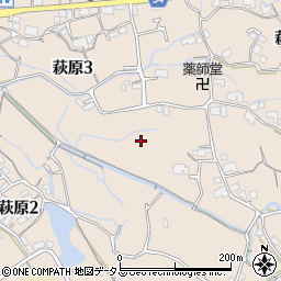 広島県安芸郡熊野町萩原周辺の地図