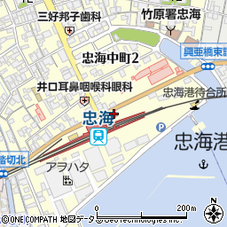 竹原警察署忠海交番周辺の地図