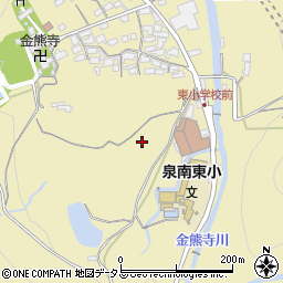 大阪府泉南市信達金熊寺周辺の地図