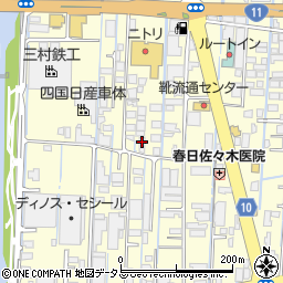 屋島メッキ株式会社周辺の地図