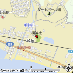 楠神社周辺の地図