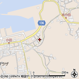 香川県さぬき市小田1187周辺の地図