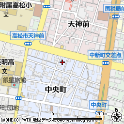 香川県高松市中央町4周辺の地図