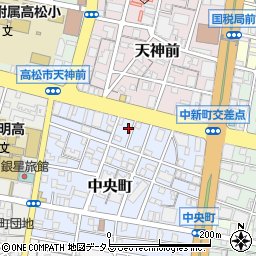 香川県高松市中央町4-2周辺の地図