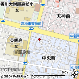 香川県高松市中央町5-12周辺の地図