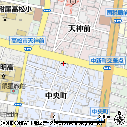 香川県高松市中央町4-16周辺の地図