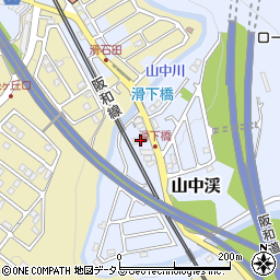 大阪府阪南市山中渓583周辺の地図