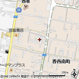 香川県高松市香西南町86周辺の地図
