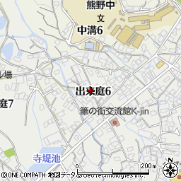 広島県安芸郡熊野町出来庭6丁目周辺の地図