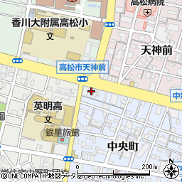 あなぶきパーク中央町第３パーキング周辺の地図