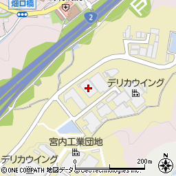 宝山食品工業本社工場周辺の地図