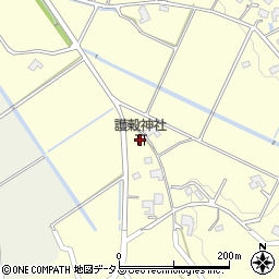 護穀神社周辺の地図