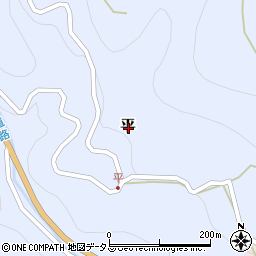 和歌山県伊都郡かつらぎ町平周辺の地図