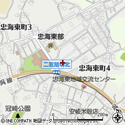 広島県竹原市忠海東町周辺の地図