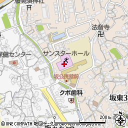 坂町立坂町民体育館周辺の地図