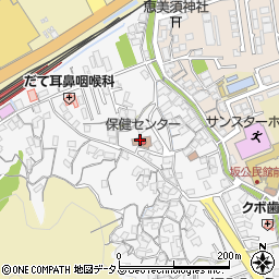 坂町役場　保健センター周辺の地図